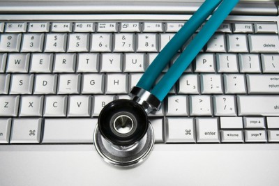 Laptop and Stethoscope